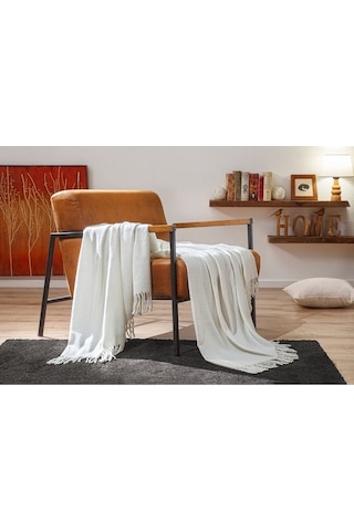 Stilrand Çift Kişilik Battaniye 200x220 Cm Krem