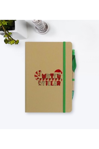 Kişiye Özel Mutlu Yıllar Defter ve Tohumlu Kalem Seti - 5