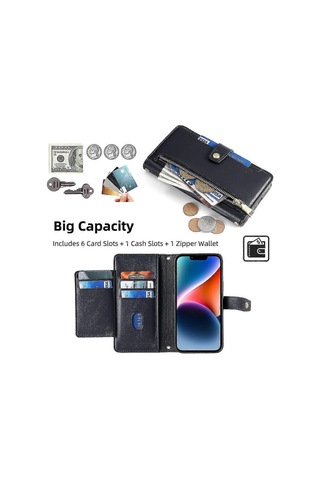 Galaxy A54 5g Fermuarlı Cüzdan Kılıf - İnce Koruyucu Kılıf Çok Renkli