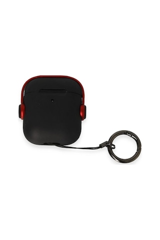 Apple Airpods Uyumlu - 2 2.nesil Cool Kılıf - Siyah-kırmızı Çok Renkli