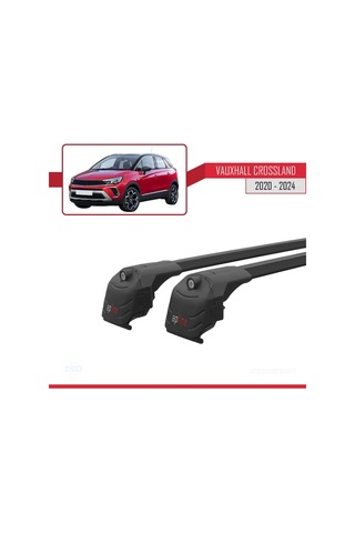 Vauxhall Crossland 2020 Ve Sonrası İle Uyumlu Ace-2 Ara Atkı Tavan Barı Siyah