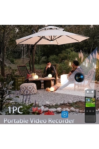 Dashanshop 1pc Yııyry 180 Dönebilir Lens Lcd Ekranlı Gece Görüşlü Usb Şarjlı Mini Giylebilir Kamera