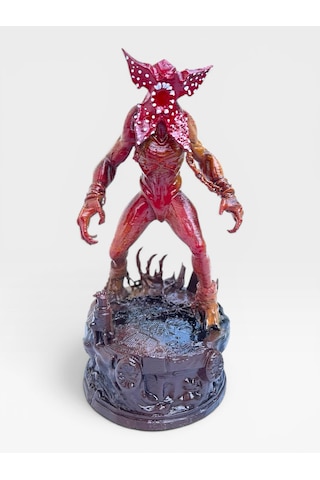 Stranger Things Demogorgon Figürü 15 Cm Diorama Standlı Biblo - Özel Seri