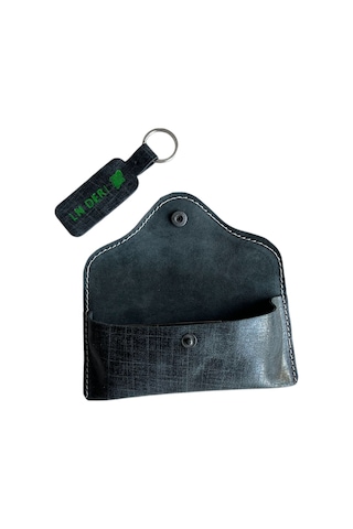 Lnderi Gerçek Deri Gözlük Kılıfı -  Deri Güneş Gözlüğü Kabı Siyah