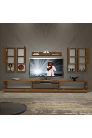 Decoraktiv Trendstyle 8das Mdf Tv Ünitesi Tv Sehpası Ceviz