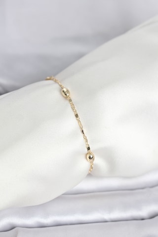 Cm 14k Gold Renk Damla Topçuk Model Kadın Bileklik Çok Renkli