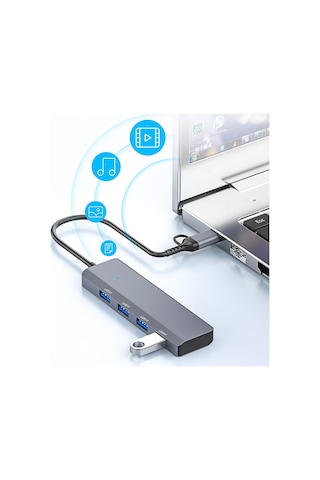 ALLY ADS-305D 4in1 USB-Type-C to 4X USB3.0 HUB Çoğaltıcı Çeviric