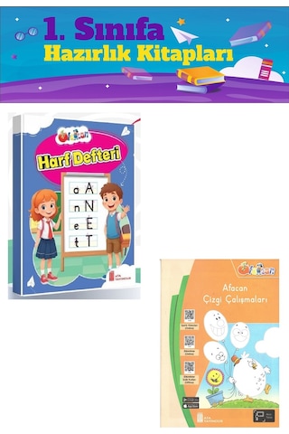1. Sınıf Okula Hazırlık Çizgi Çalışmaları-Harf Defteri