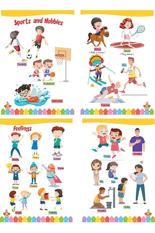 4 - 7 Yaş Ingilizce Eğitim Seti 5 Kitap