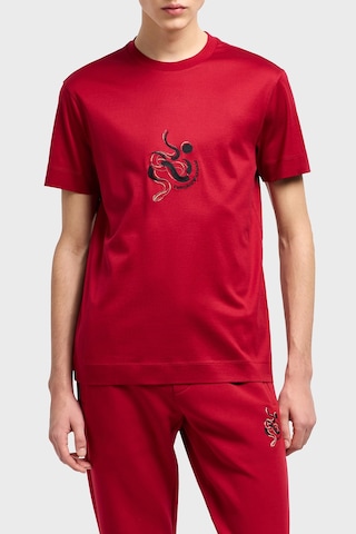 Emporio Armani Erkek T Shirt Em001702 Af10017 U5078 Kırmızı Kirmizi Kırmızı