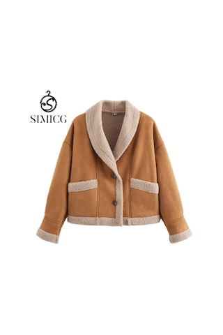 Sonbahar Ve Kış Kadın Retro Ceketleri Haki