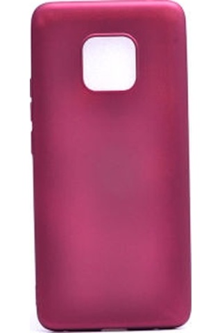 Huawei Mate 20 Pro Kılıf Esnek Yapılı İnce Slim Silikon Kapak Ryc/premier Bordo