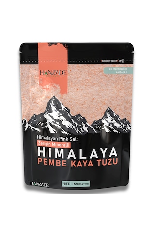 Hanzade Bitkisel Pembe Himalaya Tuzu Toz 1 Kg X 2 Adet Öğütülmüş Sofralık
