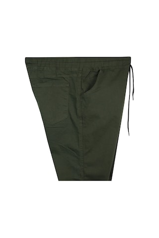 Erkek 118 -156 Kilo Arası İçin Uygun Lastikli Paça Bağcıklı Battal Boy Gabardin Pantolon Haki Haki