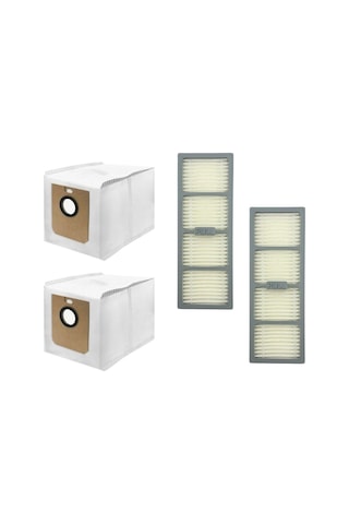 Philips HomeRun 7000 Serisi Aqua XU7100 Robot Süpürge Toz Torbası, Hepa Filtre 2'li Set