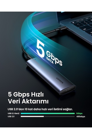 Ugreen M.2 Sata Ngff Ssd Usb 3.1 5 Gbps Disk Kutusu