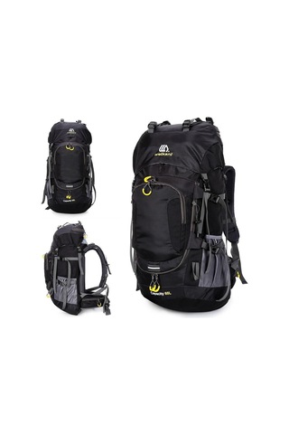 Weikani Çok Amaçlı Suya Dayanıklı 60l Outdoor Sırt Çantası Siyah