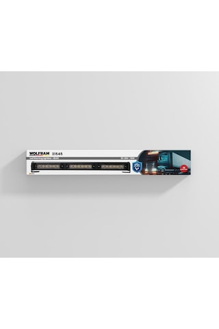 Wolfram Yuvarlak Led İkazlı Tepe Lambası 14 Fonksiyonlu E Belgeli 10/30v 18w-45cm