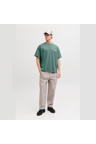 Jack & Jones Dust Script Erkek Yeşil Tişört 12292982-nac Yeşil