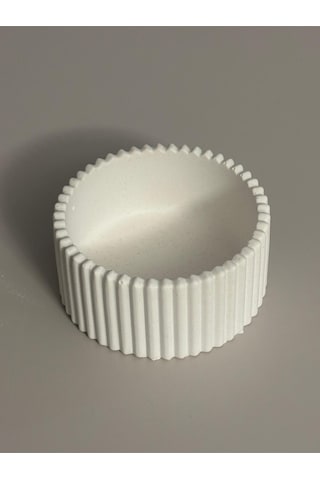 Dalgalı Minimalist Saksı Tabak Taş Tozu Dekoratif Pinterest Tabaklar Handmade %100 El Yapımı