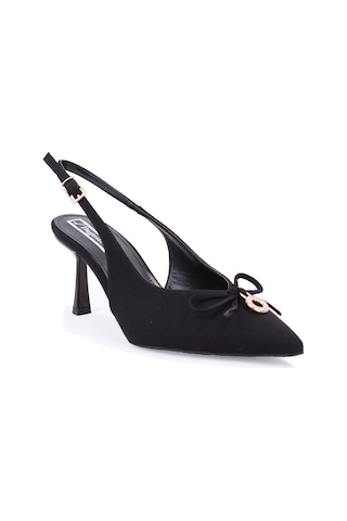 Dagoster Dza07-12042727 Siyah 8 Cm İnce Topuklu Abiye Kadın Ayakkabı