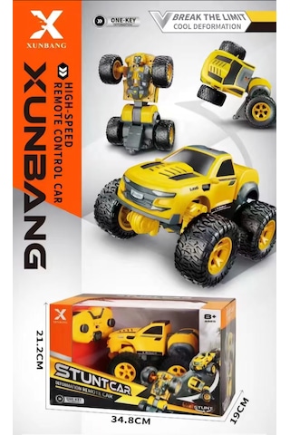 Oyuncak Transformers Bumblebee Kumandalı Robot Olan Sesli Araba