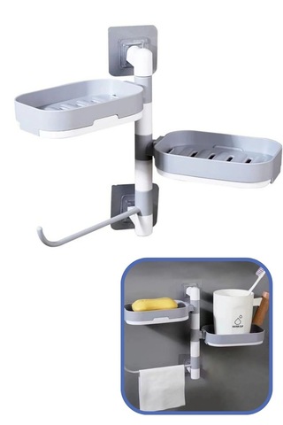 Lunaev Çoklu Sabun Tutucu Fonksiyonel Banyo Sabunluk 12 Izgara