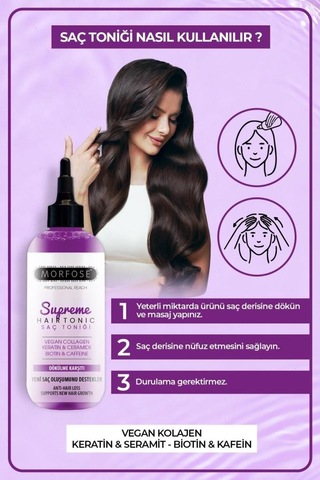 Morfose Kolajen İçeren Dökülme Karşıtı Saç Toniği 300 ML