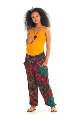 Los Banditos Bohem Stil Dökümlü Hamile Şalvar Pantolon
