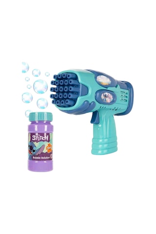 Disney Stitch Bubble Blaster Köpük Tabancası + 500 Ml Solüsyon Hediye Çok Renkli