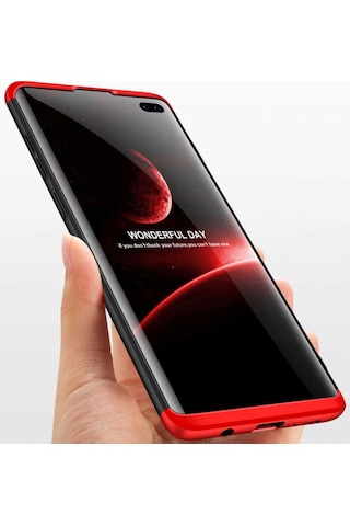 Samsung Uyumlu Galaxy S10 Kılıf Zore Ays Kapak-Siyah