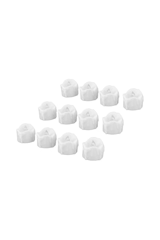 Shineyee 12'li Paket Led Işık Mumları, Uzaktan Kumanda İle Kontrol Edilebilir, Pil İle Çalışır, Gerçekçi Fakat Yangınsız, Ev Dekorasyonu, Düğün, Halloween Ve Noel İçin Islak Beyaz Işık Piller Dahil