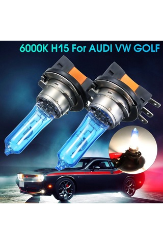 Shineyee Audi, Bmw, Ford İçin 2'li 55w H15 Xenon Far Ampulü - Parlak Beyaz Işık, Uzun Ömürlü