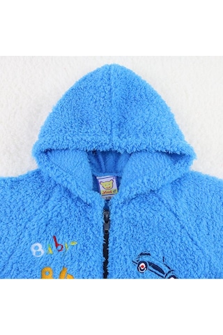 Pembe 1to3 Yaşında Çocuklar Erkek Ve Kız Bebek Mercan Polar Kış Polar Ceketler Kazak Kapüşonlu Mont 1 Yaş Pembe