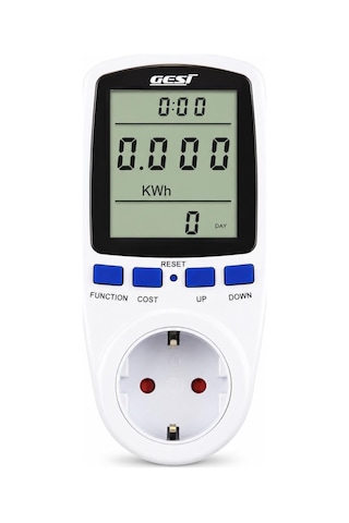 Gesi Pm-1453 Dijital Enerji Tüketim Ölçer Wattmetre 16a