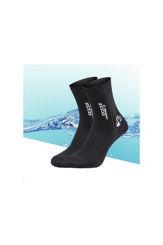 Agoodshop Neopren Wetsuit Çoraplar Plaj Su Sıcak Kum Koruma Çorapları Siyah Xl Için