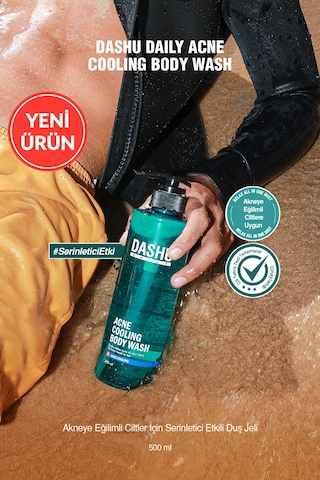 Akneye Eğilimli Ciltler İçin Serinletici Etkili Duş Jeli Dashu Daily Acne Cooling Body Wash Narenciye