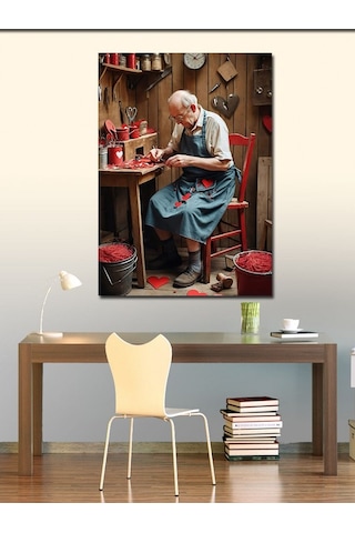 Kanvas Tablo Kırık Kalp Ustası 50cmx70cm