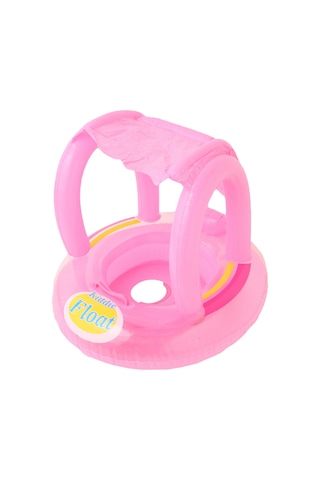 Yystore Çocuk Şişme Yüzme Simidi Tente Sevimli Pembe F204