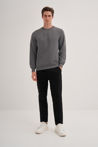 Cazador 50460 Erkek Bisiklet Yaka Sweatshirt Antrasit Melanj