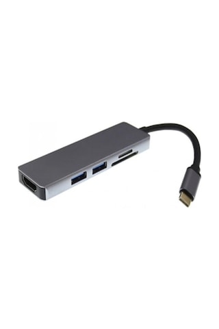 Type-C Hdmı 4K Usb 3.0 Sd Tf Kart Okuyucu Kablo Adaptör Çoklayıcı