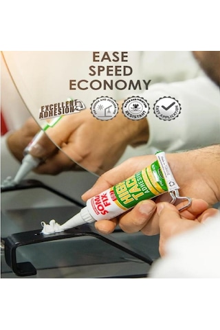 2 Aset Somafix 60 Ml Beyaz High Tack Hızlı Çok Amaçlı Suya Dayanıklı Korniş Yapıştırıcı
