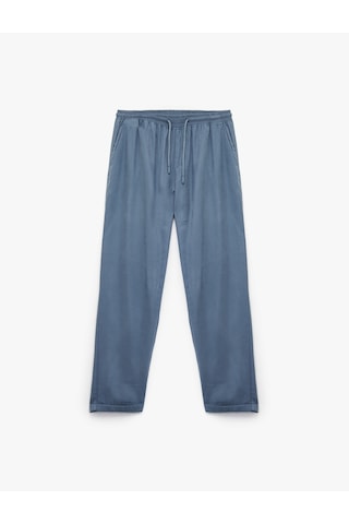 Koton Viskon Cep Detaylı Rayon Tapered Beli Bağcıklı Pantolon Mavi 5sam40010hw Mavi