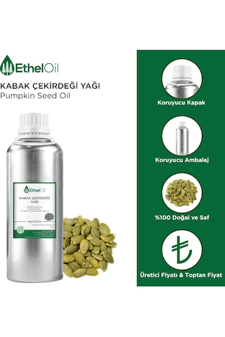 Etheloil Kabak Çekirdeği Sabit Yağı 1 KG