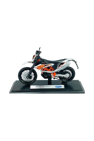 Ktm 690 Enduro R Beyaz 1:18 Ölçek Diecast Motosiklet Model