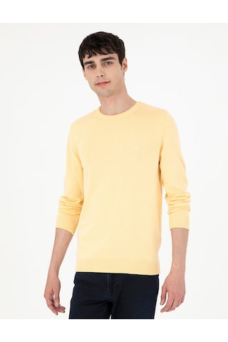 Pierre Cardin Erkek Açık Sarı Kazak /triko 50296575-vr004 Açık Sarı