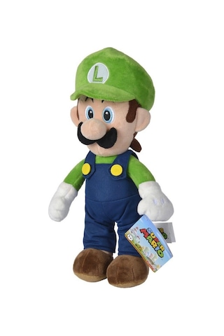 Bay Super Mario Luigi Peluş Figür 30 Cm Najmaddin