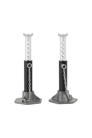 Vkemall 2 Adet Metal Yükseklik Ayarlanabilir Tırmanma Aracı Tamir Sokağı Siyah