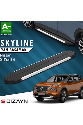 S-dizayn Nissan X-trail T33 Skyline Aluminyum Yan Basamak 183 Cm 2022 Üzeri A+ Kalite