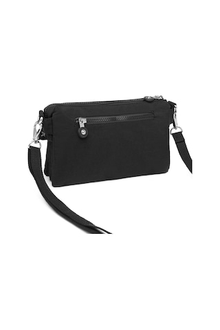 Smart Bags 1147 Krınkle Kumaş Postacı Çantası (Siyah) Siyah